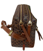 Bolsa Classe Couro ref.3476 canvas marrom - Imagem 6