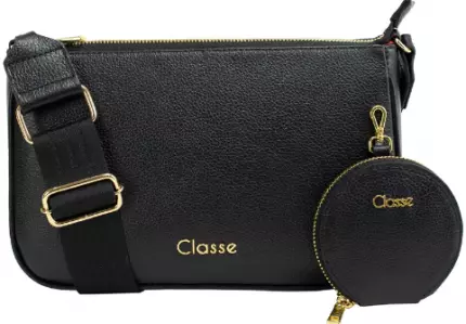 Bolsa Couro Classe Couro ref. 3014 Preta
