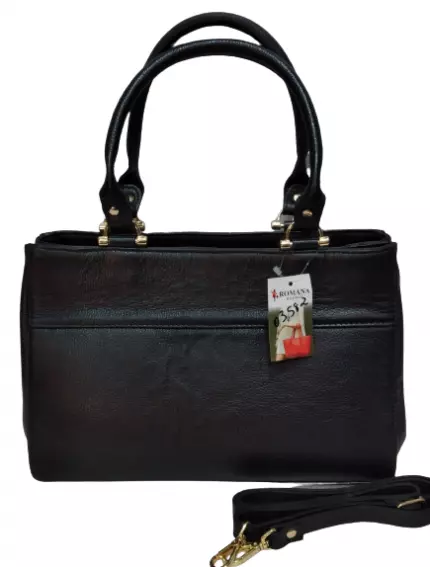 Bolsa Couro Romana Preta