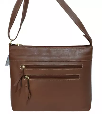 Bolsa Couro Romana ref. 2065 Caramelo