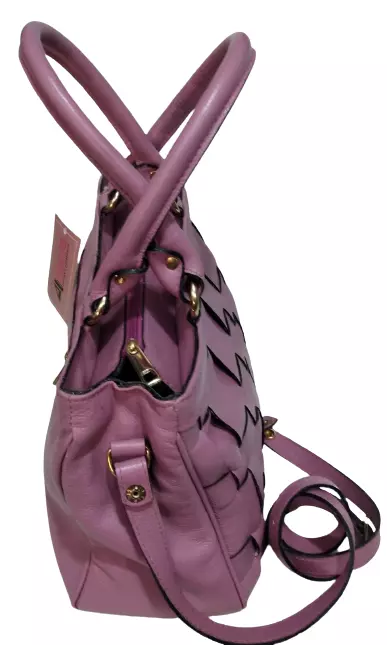 Bolsa Couro Audácia ref. 7352 Fúcsia - Imagem 3