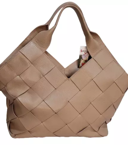 Bolsa Couro Romana ref. 2508 Bege