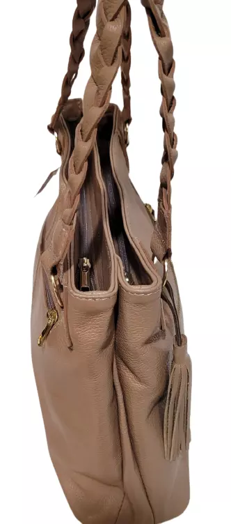 Bolsa Couro Audácia ref. 2264 Bege Escuro - Imagem 3