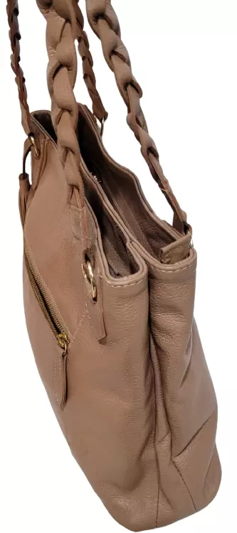 Bolsa Couro Audácia ref. 2264 Bege Escuro - Imagem 4