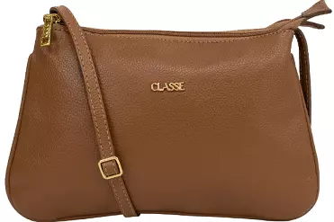 Bolsa em Couro Classe Couro ref. 3093 Nocciola
