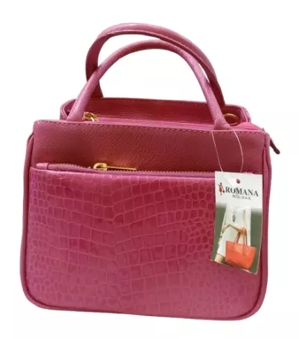 Bolsa de Couro Romana ref. 2735 Rosa Pink
